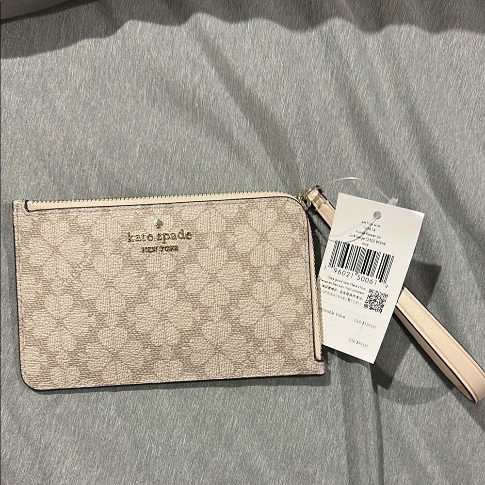 Kate Spade Beige Wristlet